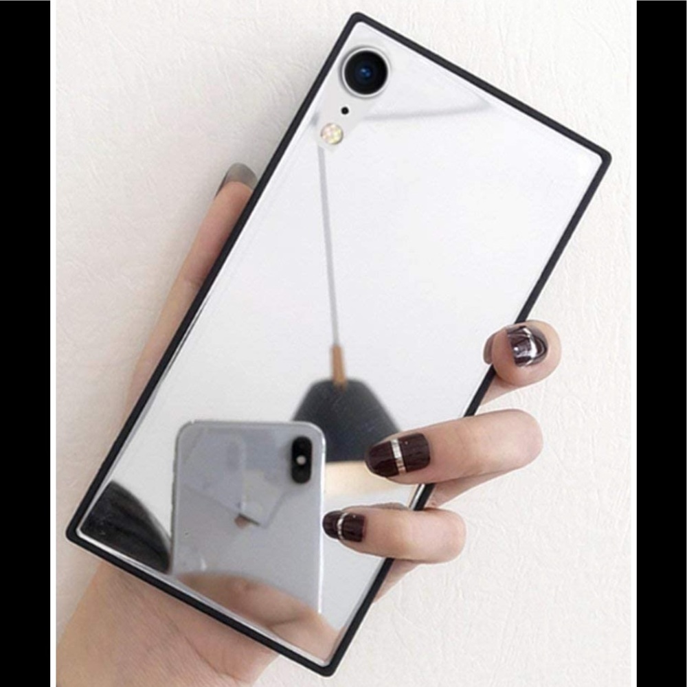 New Square Mirror iPhone Case for XR